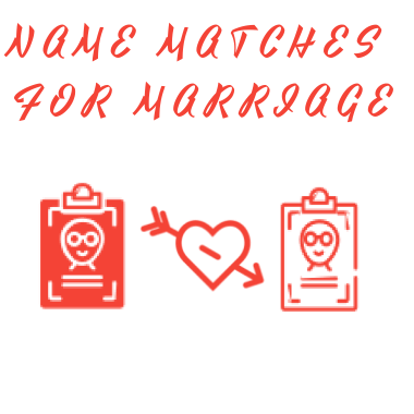 Coincidencias de nombres para matrimonio